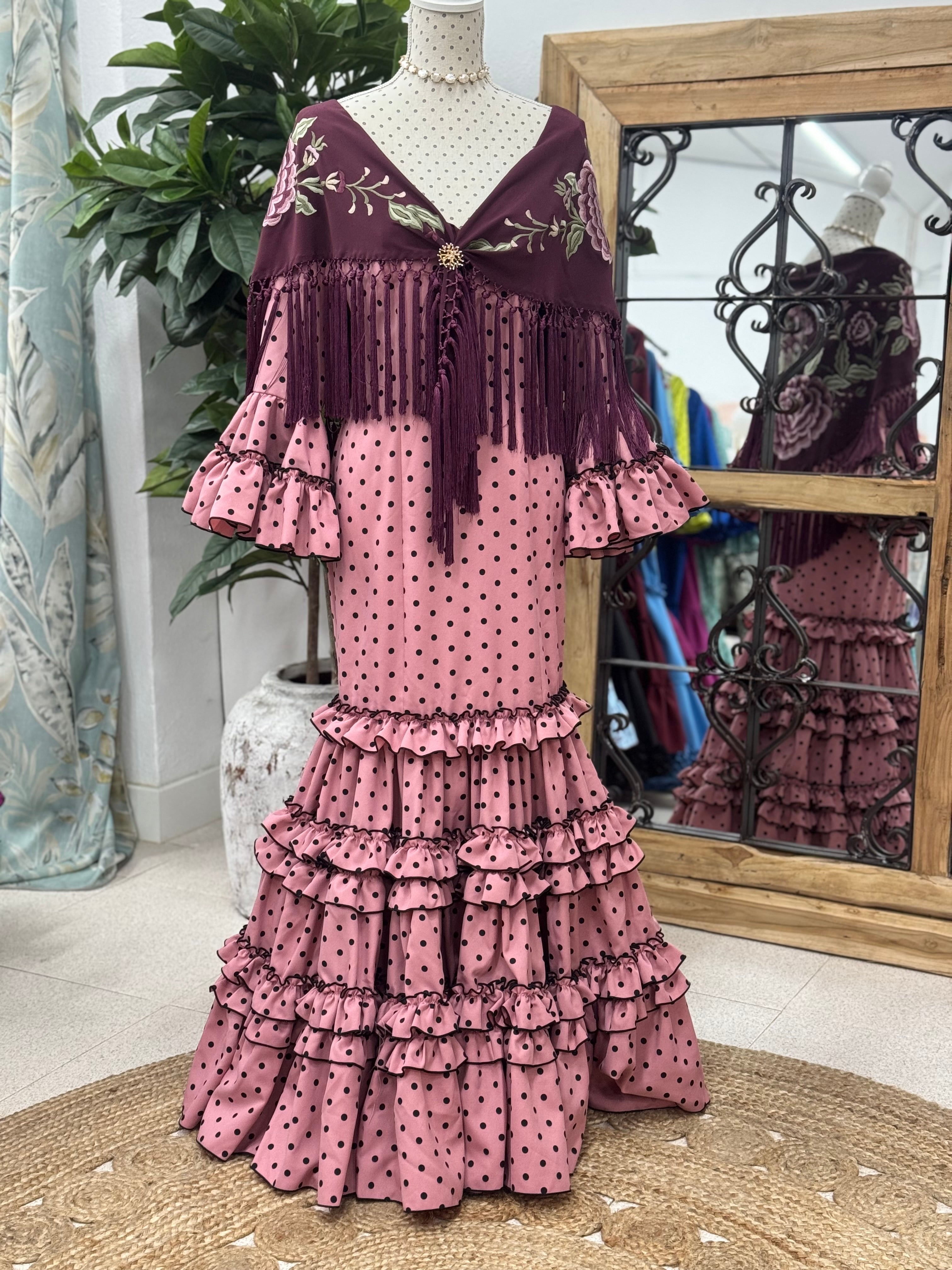 Vestido Flamenca Modelo Granada – Clem Complementos