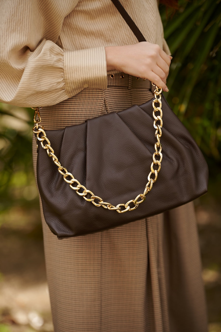 Bolso Piel Paris Marrón Chocolate