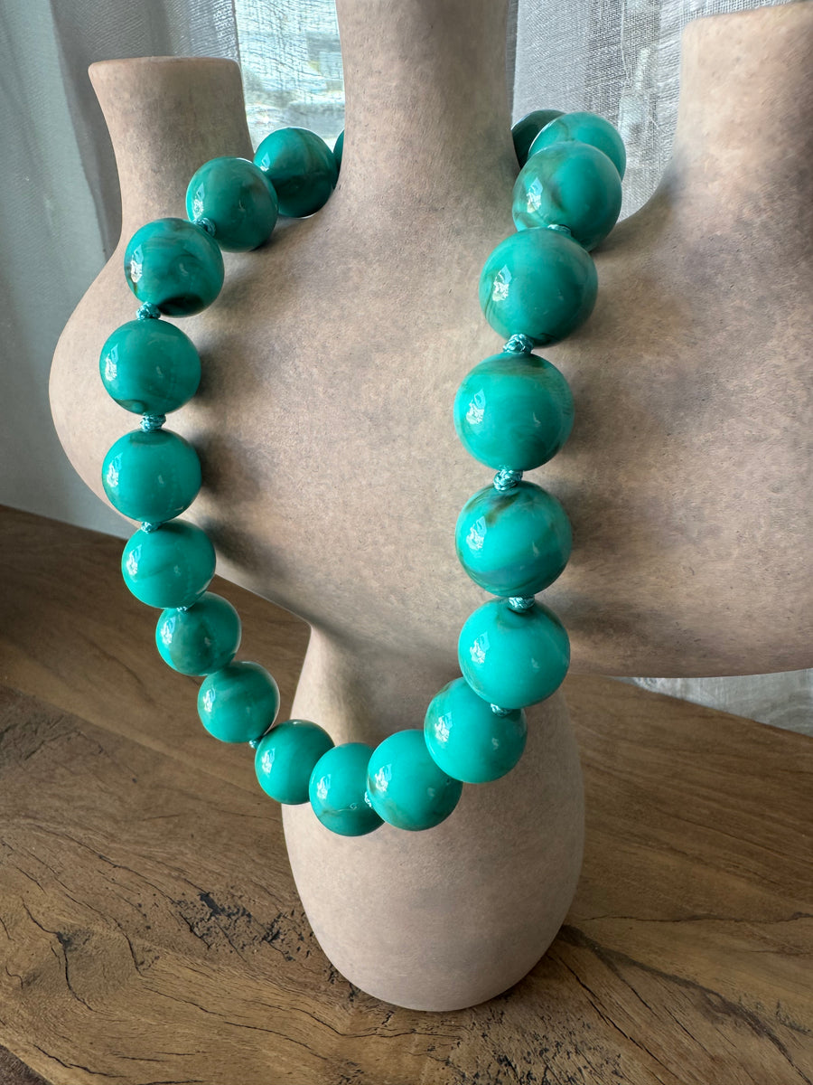 Choker Bolas Turquesa