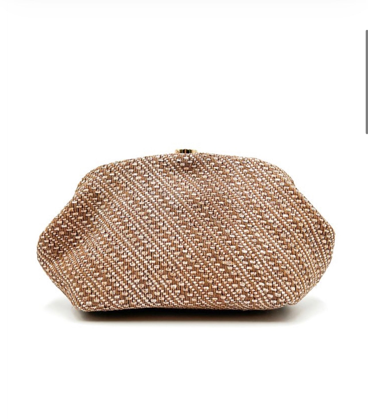 Bolso de Mano Trenzi Beig Marrón