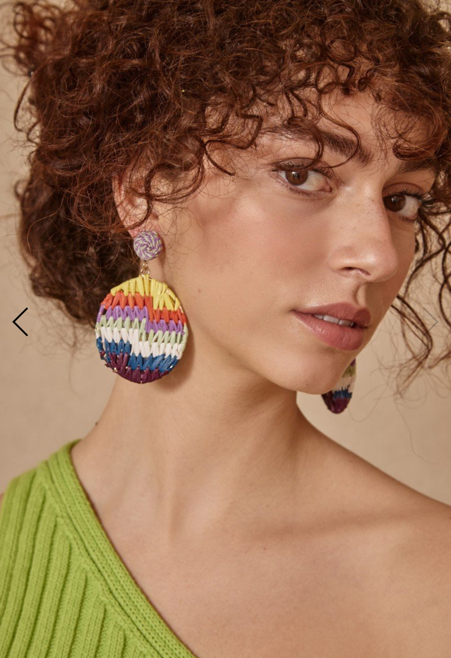 Pendientes Yute Colores