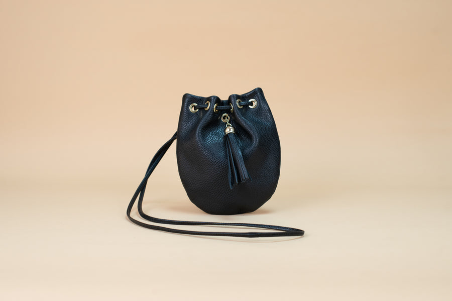 Mini Bolso Piel Carlota Negro
