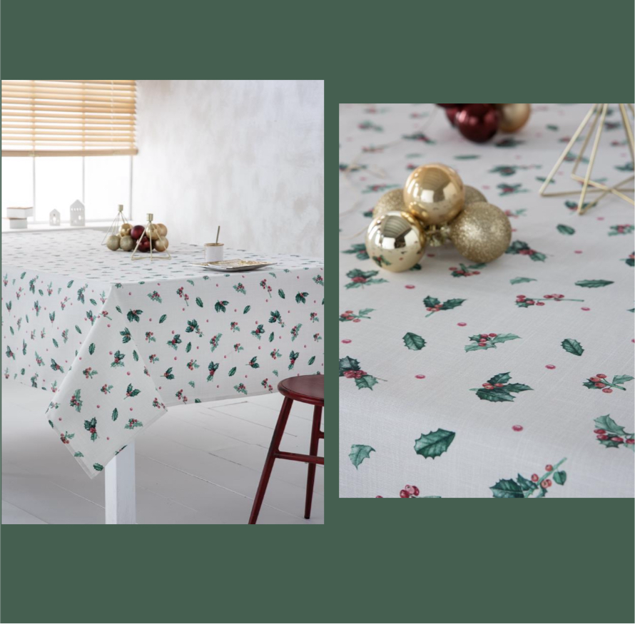 Mantel de Navidad Acebo I