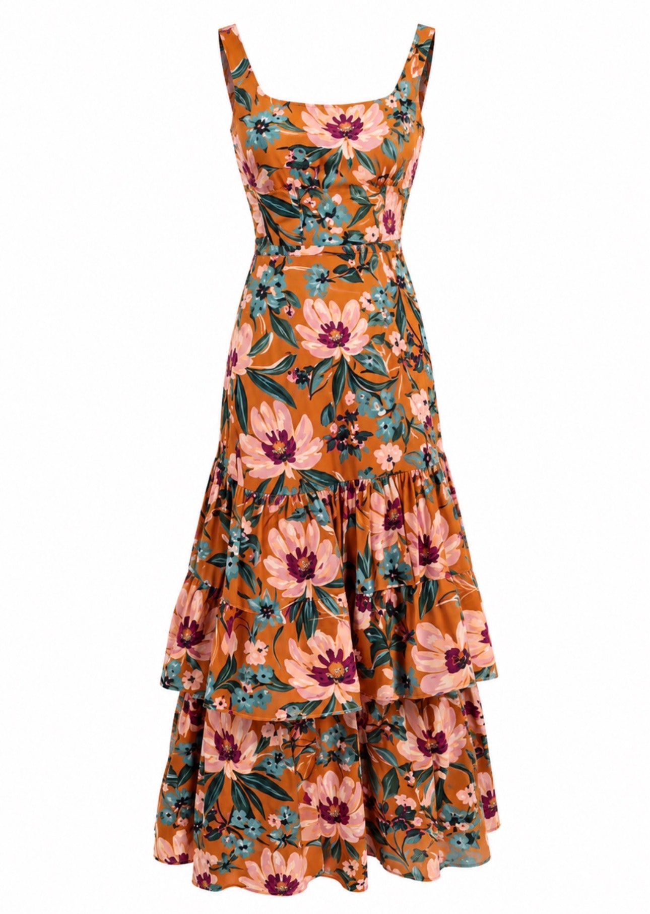 Vestido Ocre Lambada PuraNegra