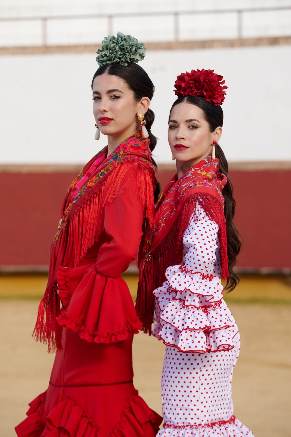 Traje de Flamenca Mod. Madrid Rojo