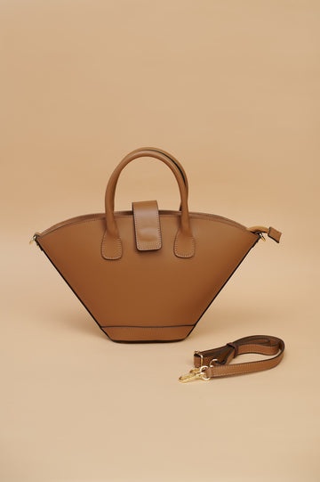 Bolso Piel Capazito Camel