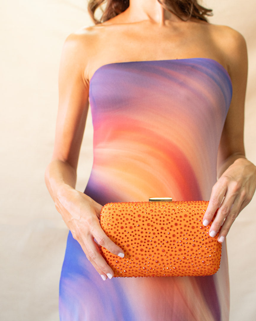 Clutch Diamond Naranja