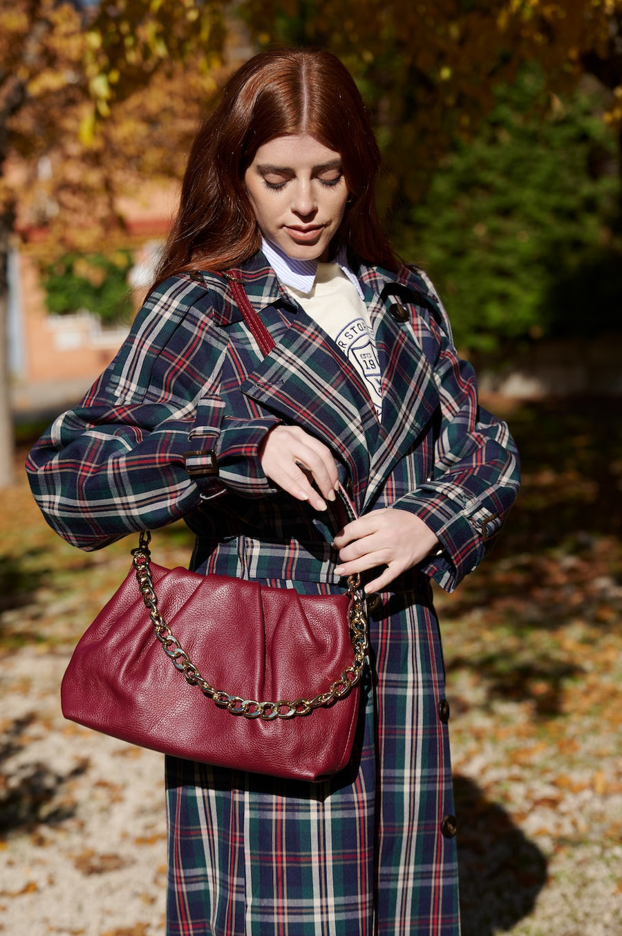 Bolso Piel Paris Burdeos