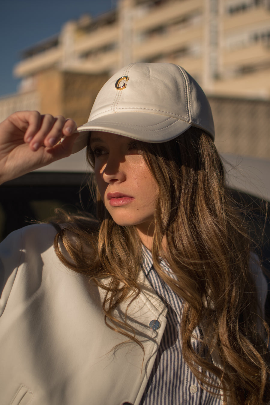 GORRA PIEL Blanca