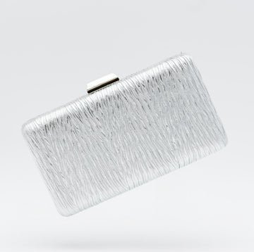 Clutch Plisado Plata