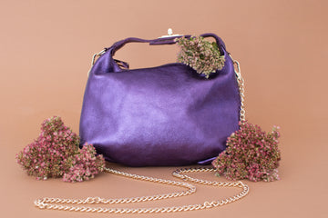 Bolso Piel Laga Morado