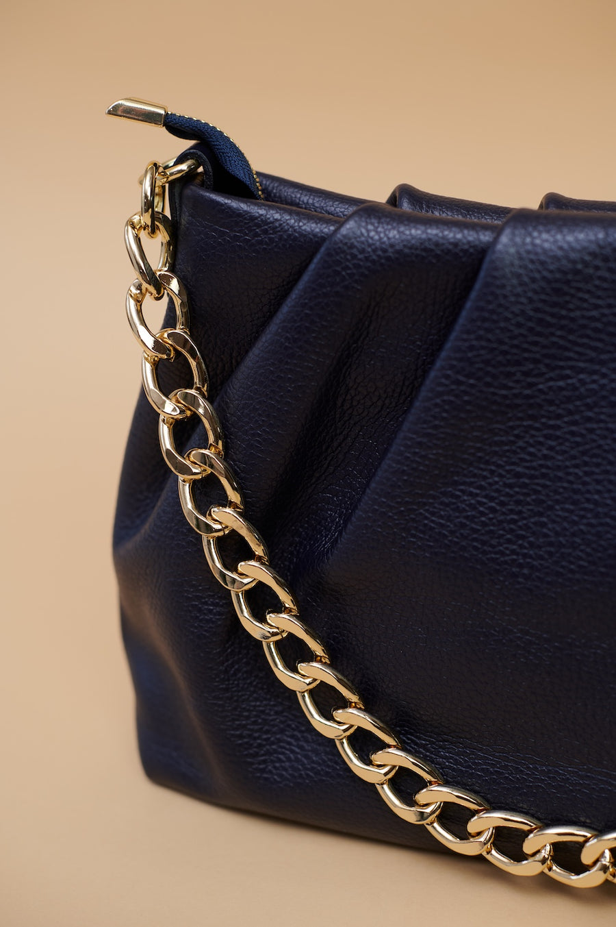 Bolso Piel Paris Azul Marino