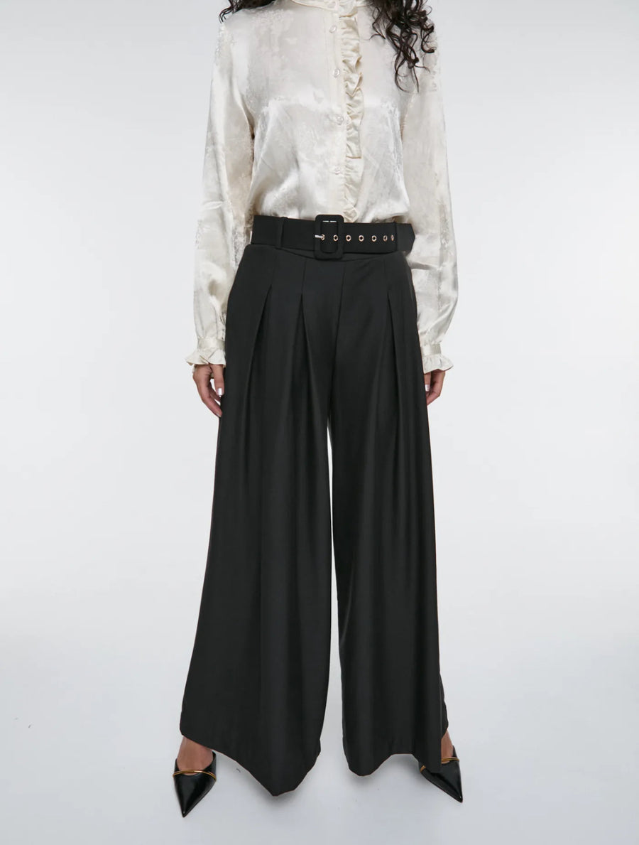 Pantalón Basic Negro Cinturón