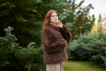 Chaqueta Piel Natural Marrón Chocolate