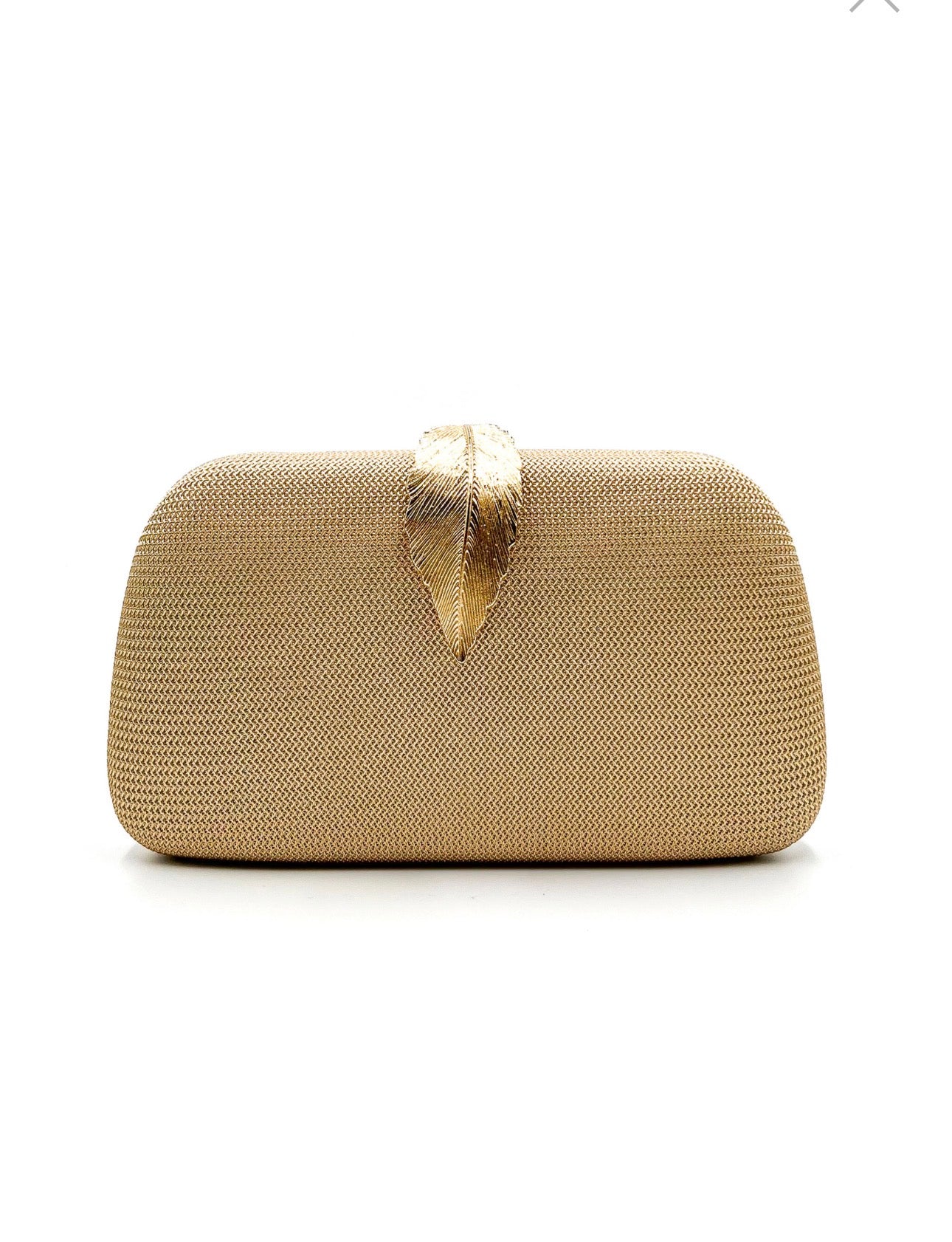 Clutch Hoja Lux Dorado