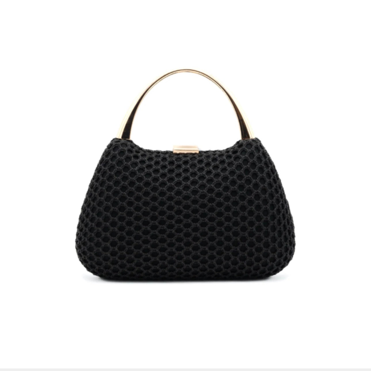 Bolso Cadace Negro Rejilla
