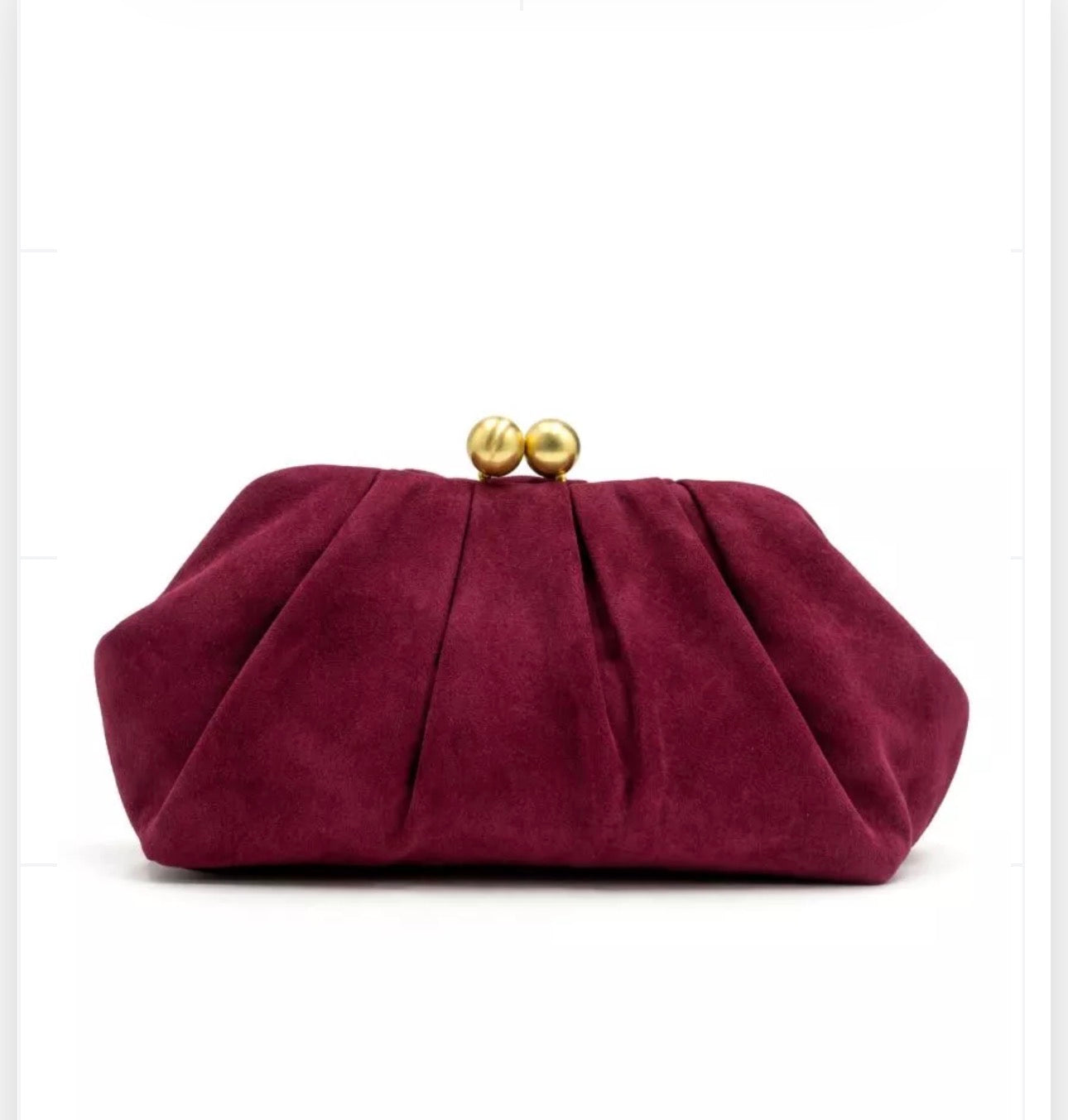 Bolso de Mano Bolas Burdeos