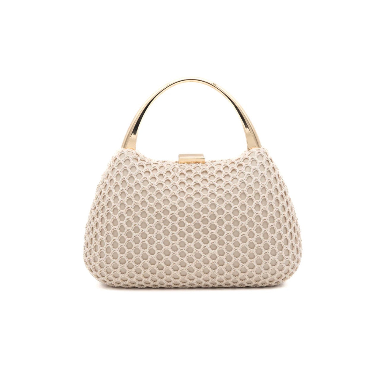 Clutch Cadace Beig Rejilla