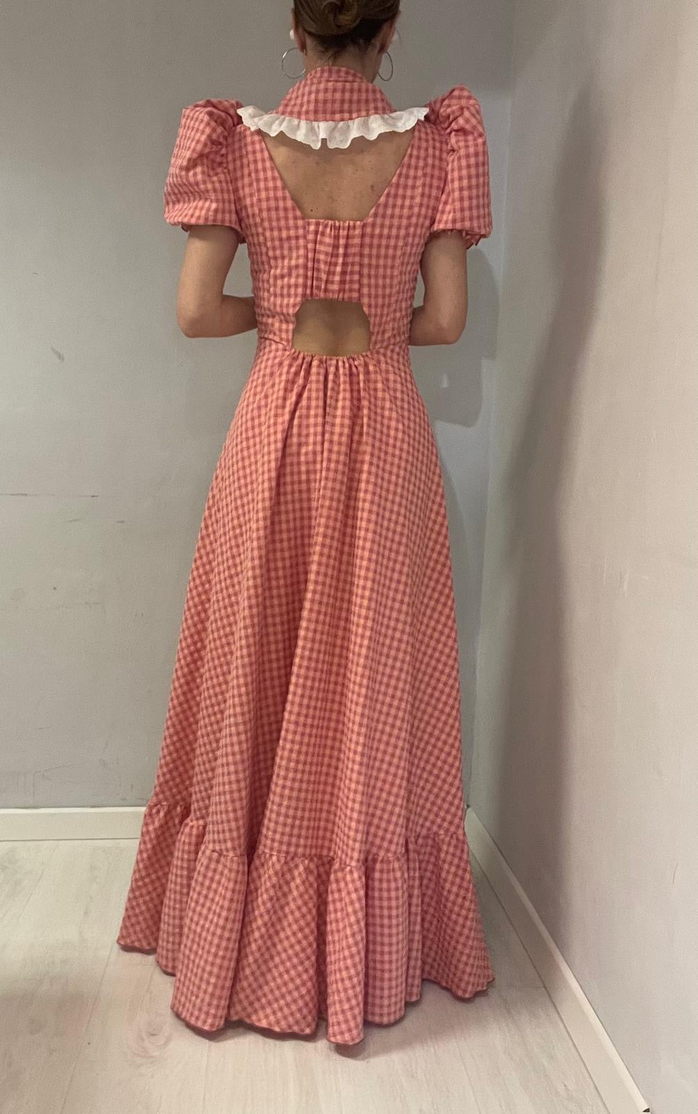 Bata Rocío Cuadro Vichy + Pañoleta