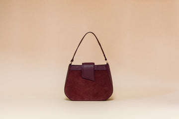 Bolso Piel Saddle Burdeos