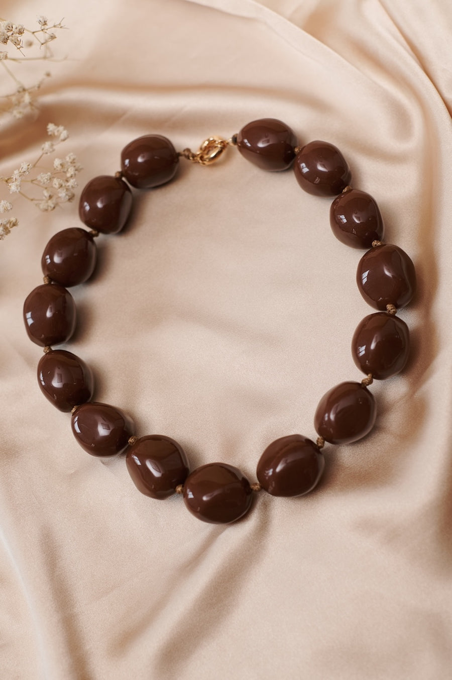 Collar Bolas Almendrón en 4 colores