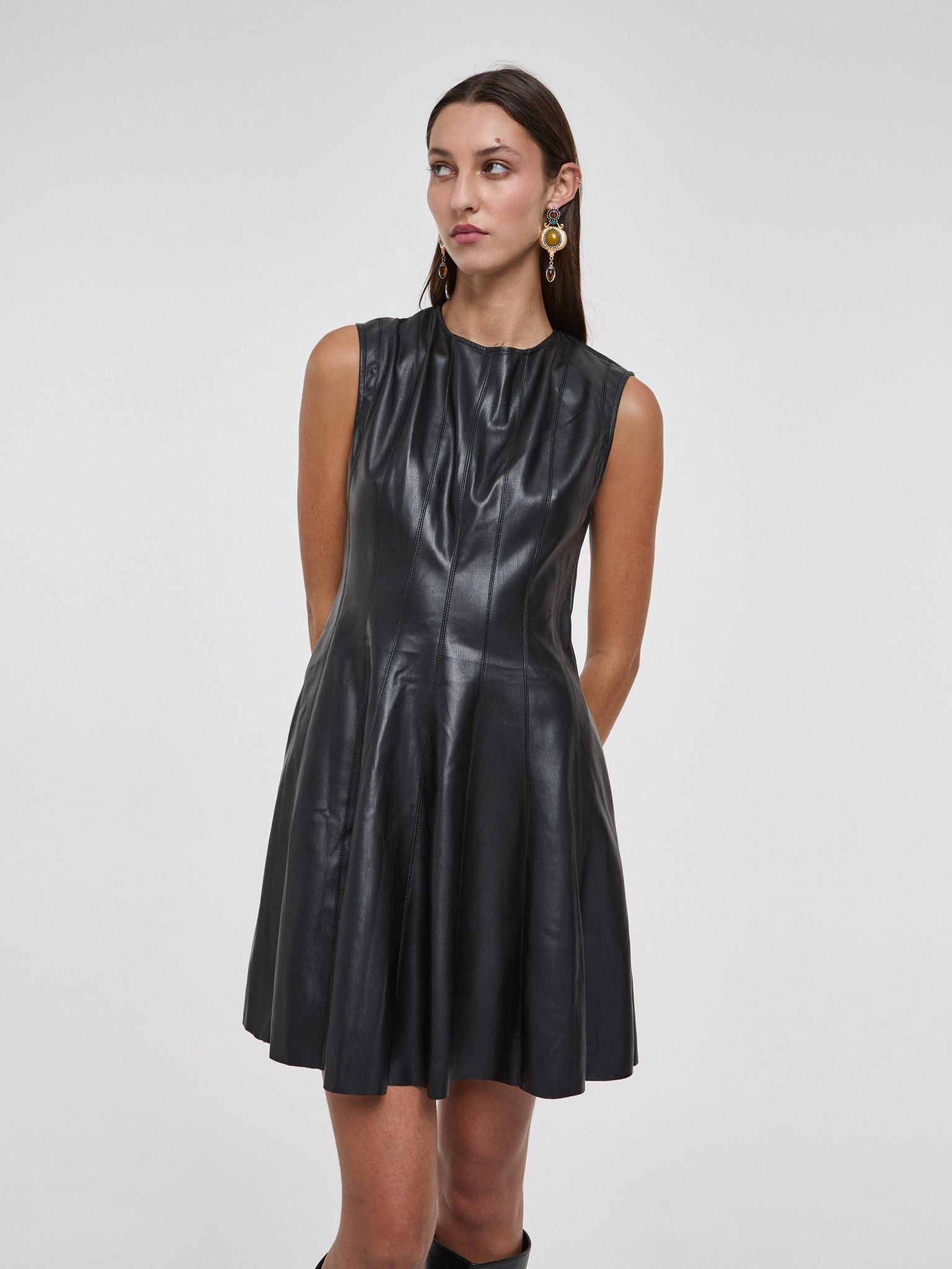 Vestido Mini Polipiel Pop