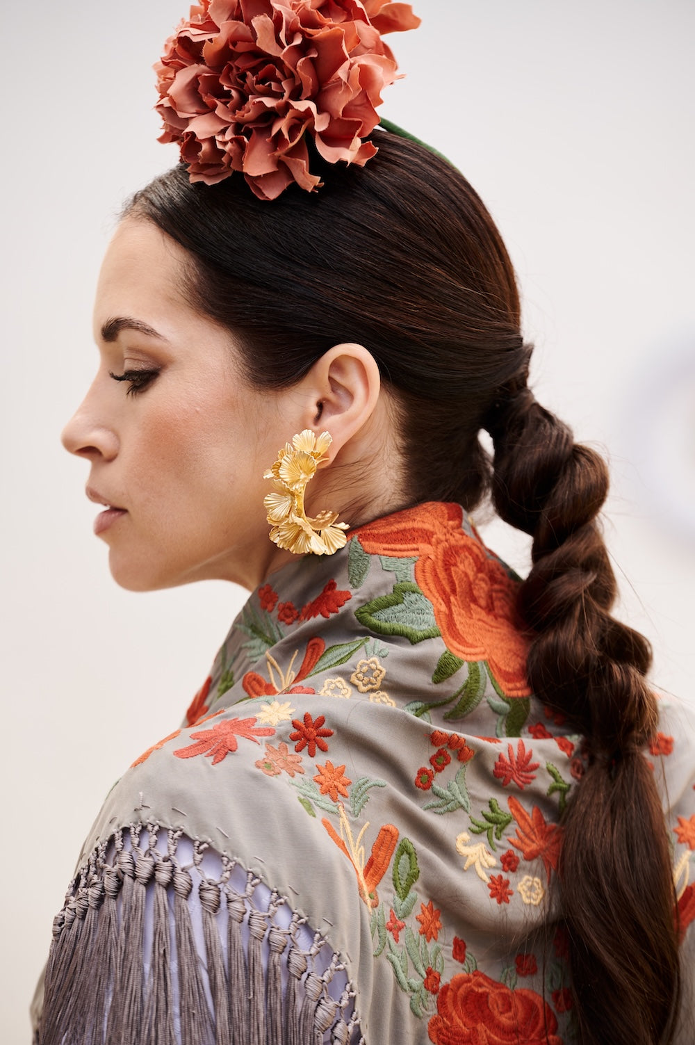 Pendientes Aros Flor