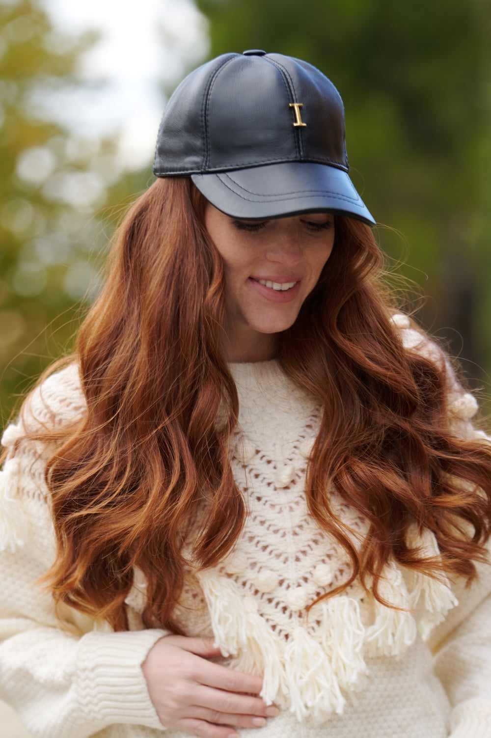 GORRA PIEL MARRÓN OSCURO