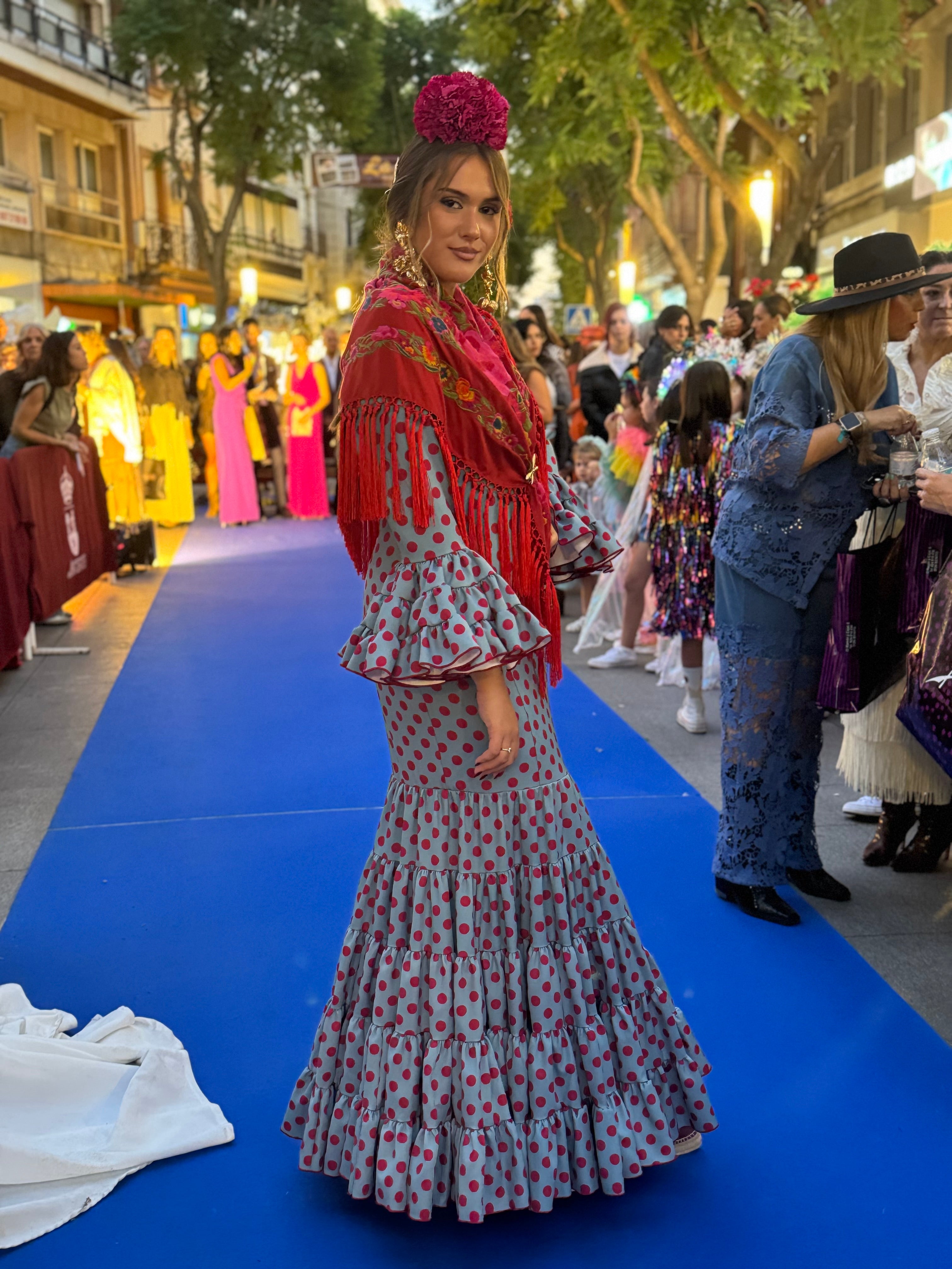 Traje de Flamenca Mod. Cordobesa  Bioelástico Lunar