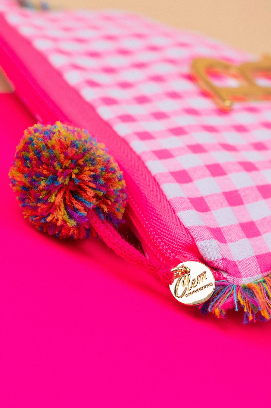 Monedero Vichy Sersuker Fucsia