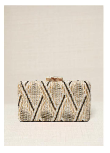 Bolso  Rafía Natural Negro
