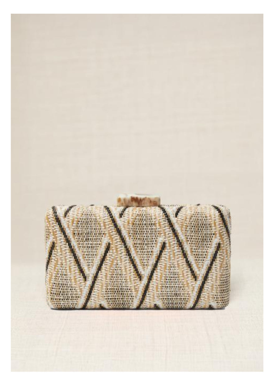 Bolso  Rafía Natural Negro