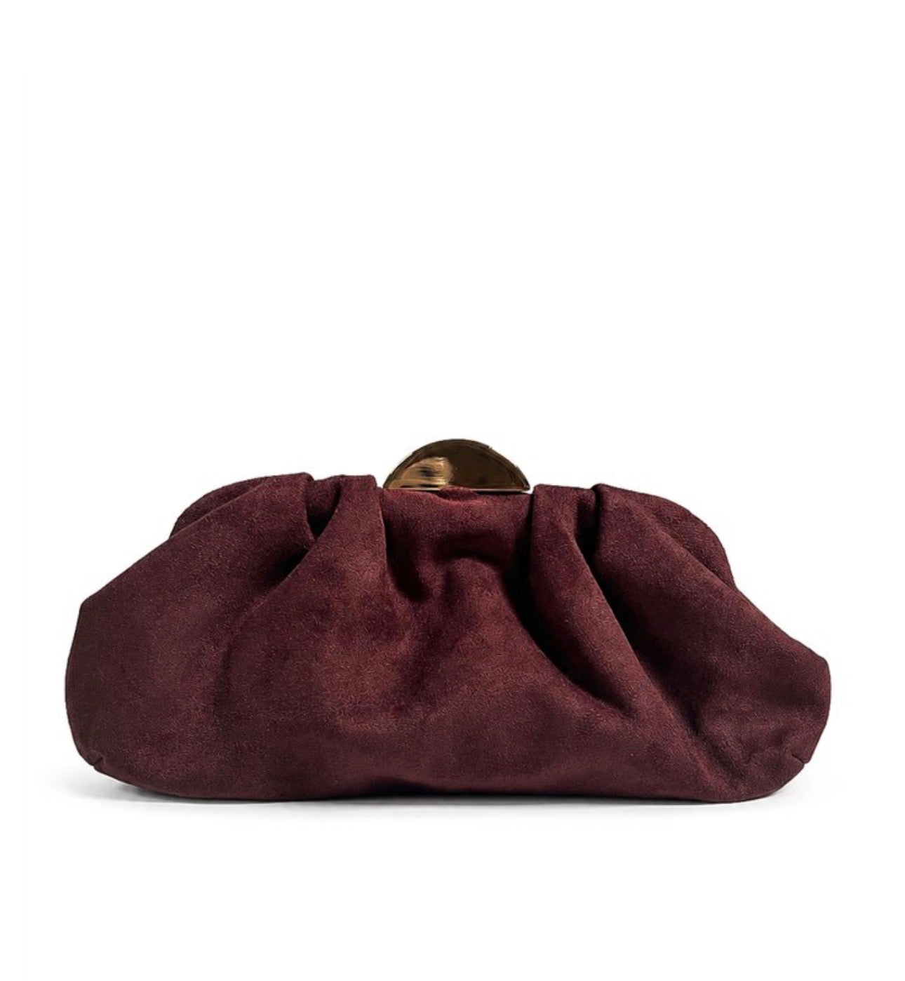 Bolso de Mano Ante Marrón