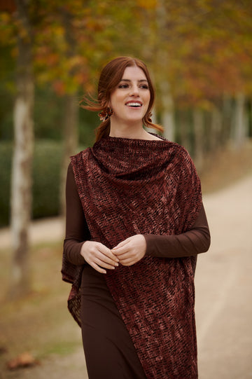 Capa de Terciopelo Marrón