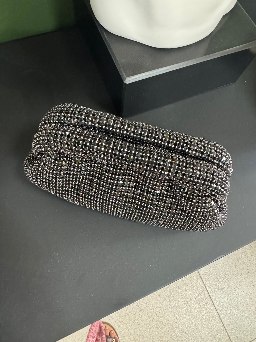 Bolso De Mano Cristal Black