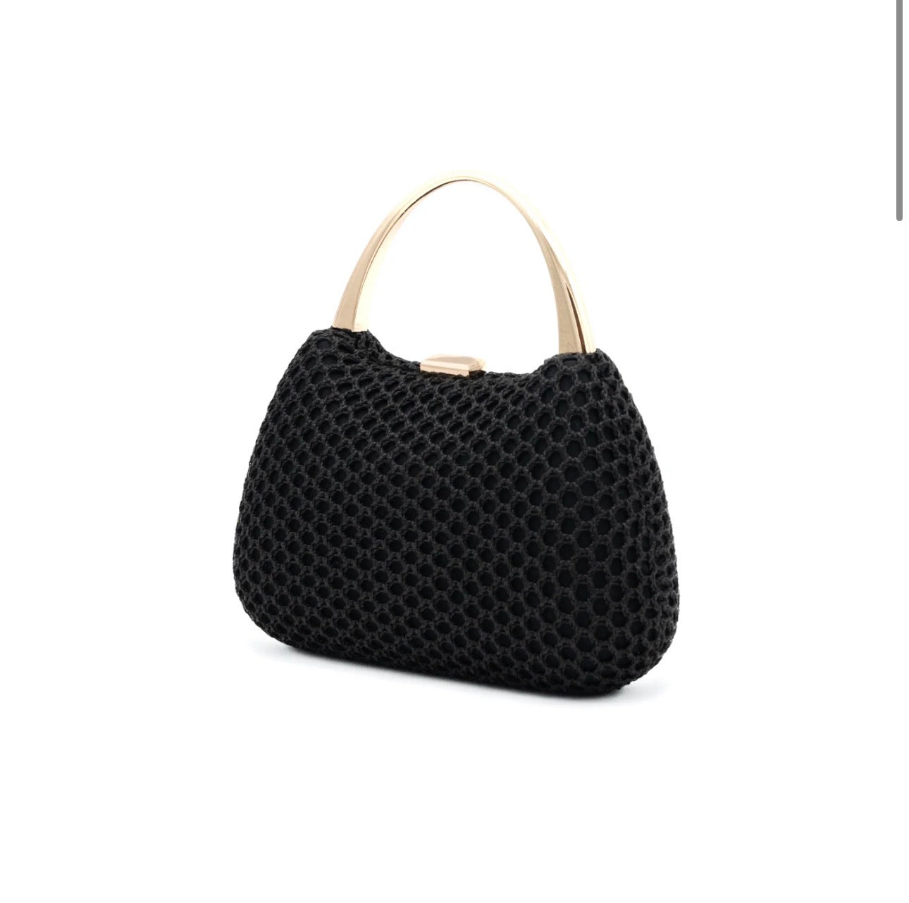 Bolso Cadace Negro Rejilla