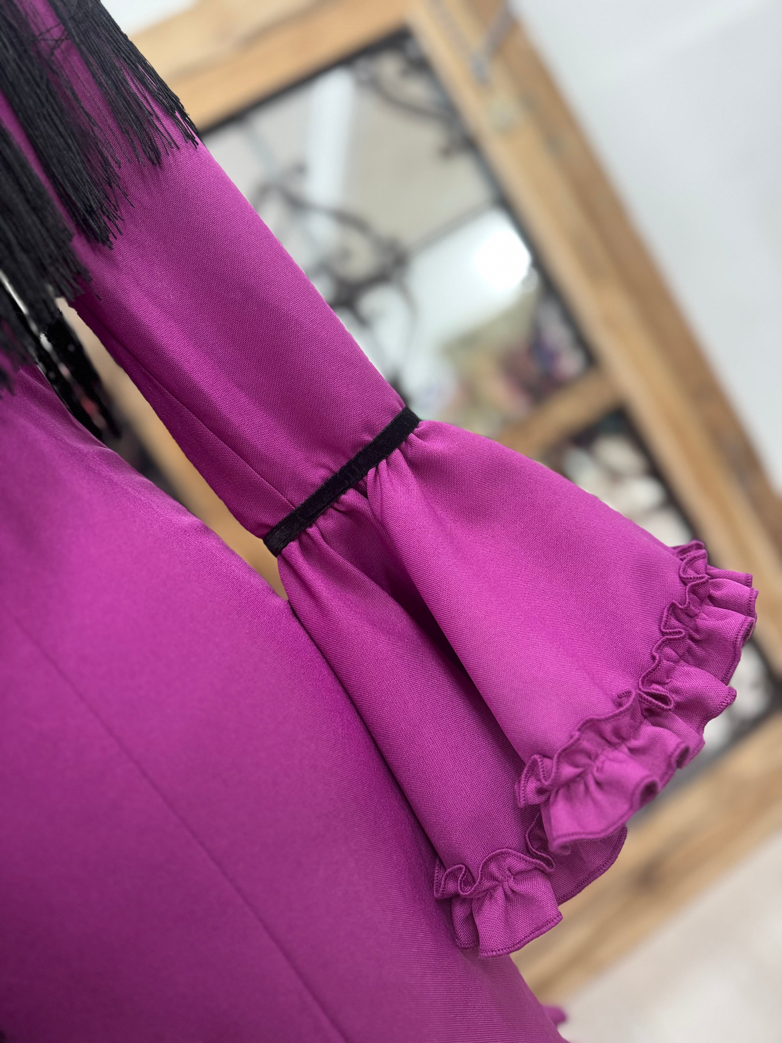 Traje Flamenca Mod. Madrid Buganvilla