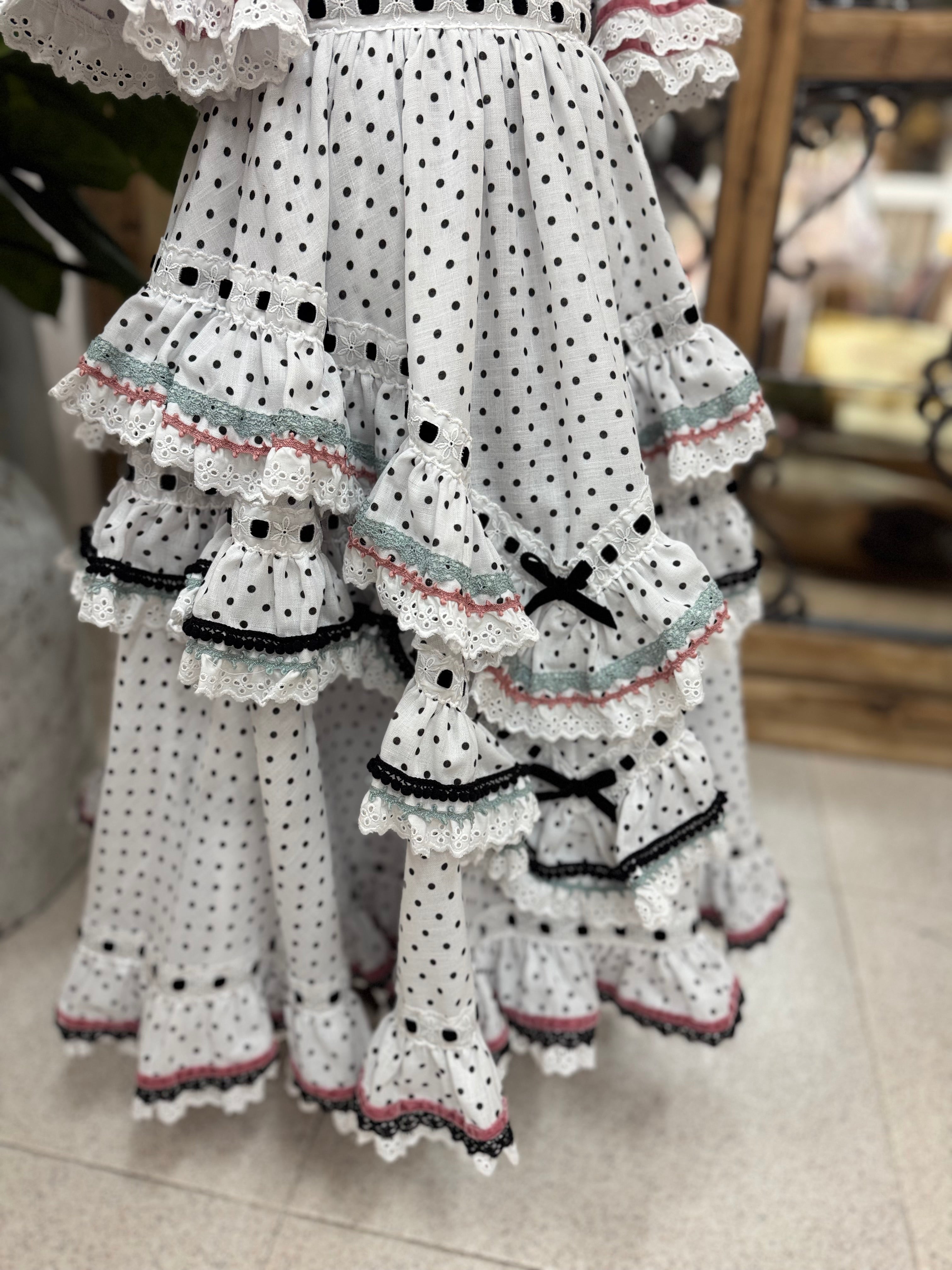 Traje de Flamenca Marisol Lunar T. 4