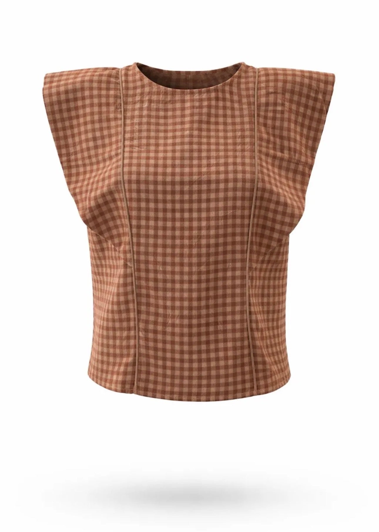 Top Vichy Lino Sersuker