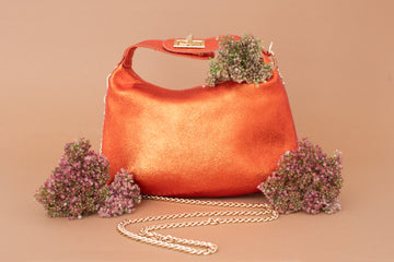 Bolso Piel Laga Naranja