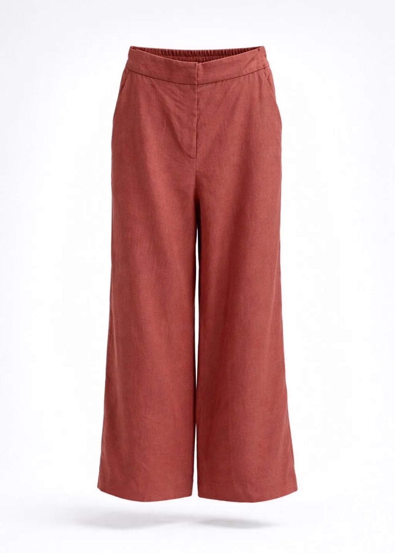 Pantalón en Lino Marrón