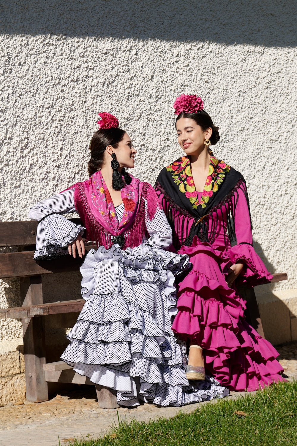 Traje Flamenca Mod. Madrid Buganvilla