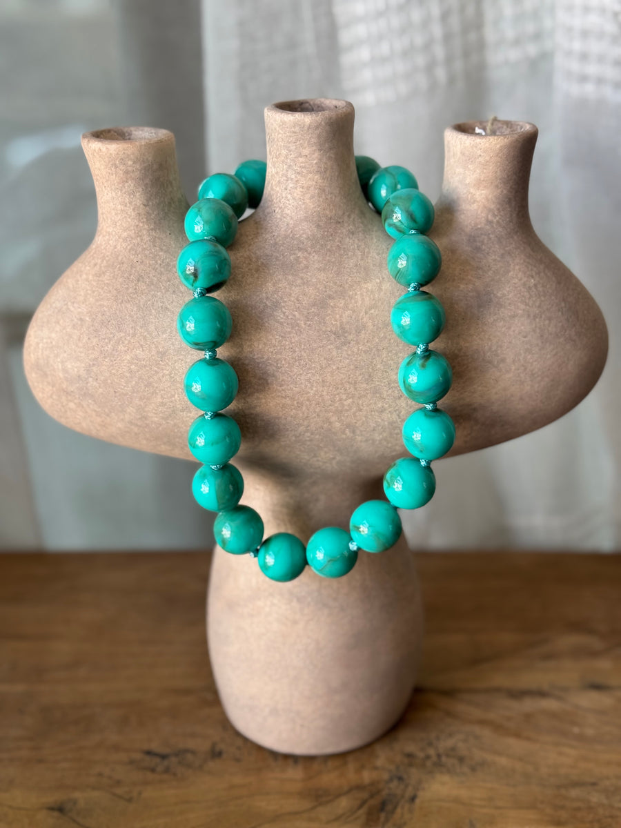 Choker Bolas Turquesa