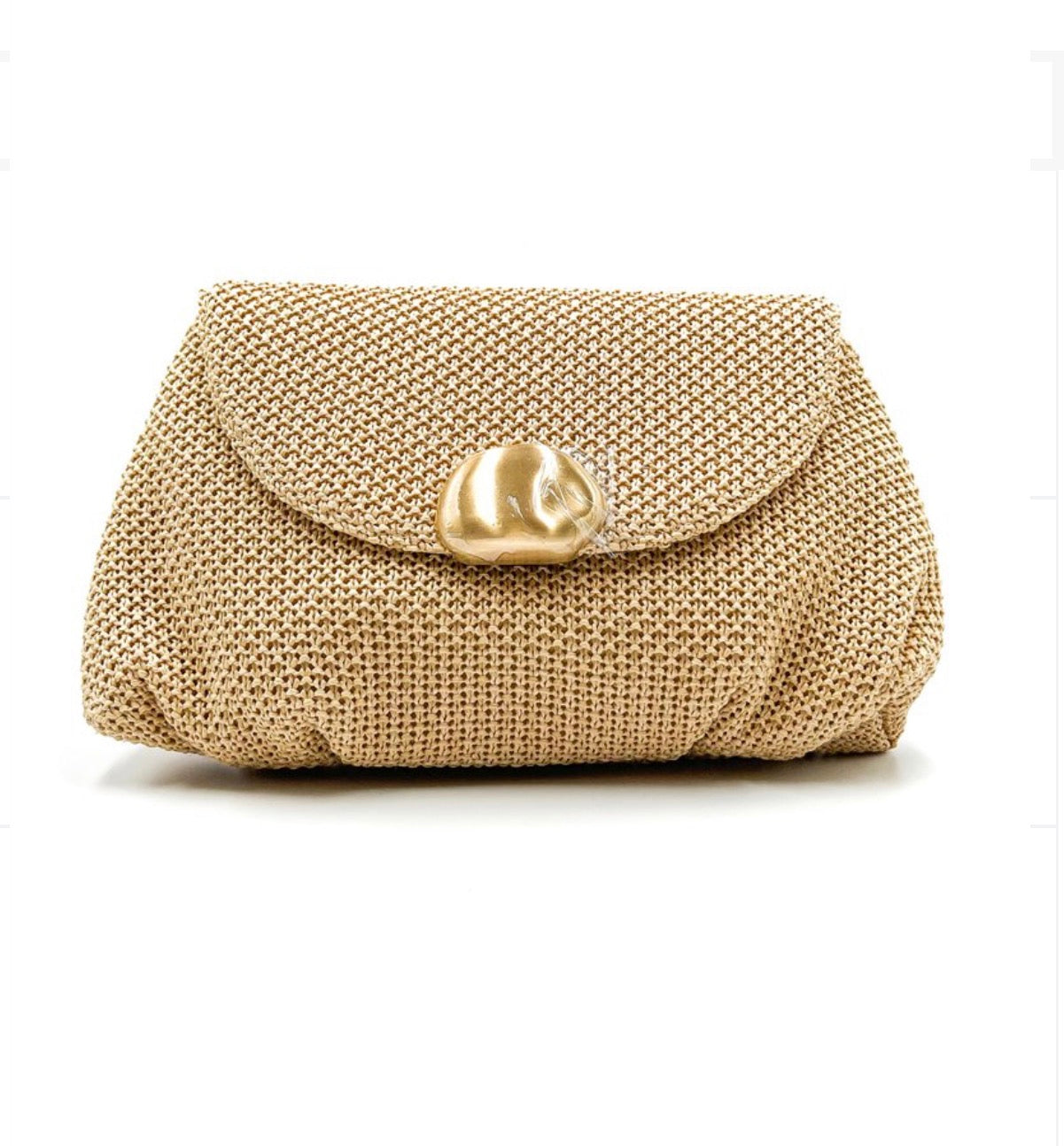 Bolso de Mano Rafia Natural
