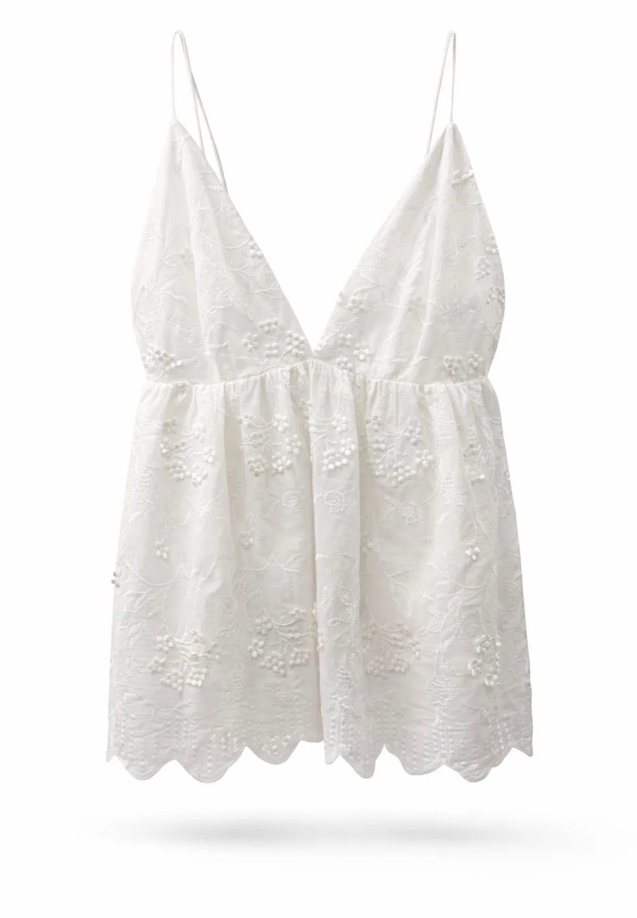 Top Perforado Blanco