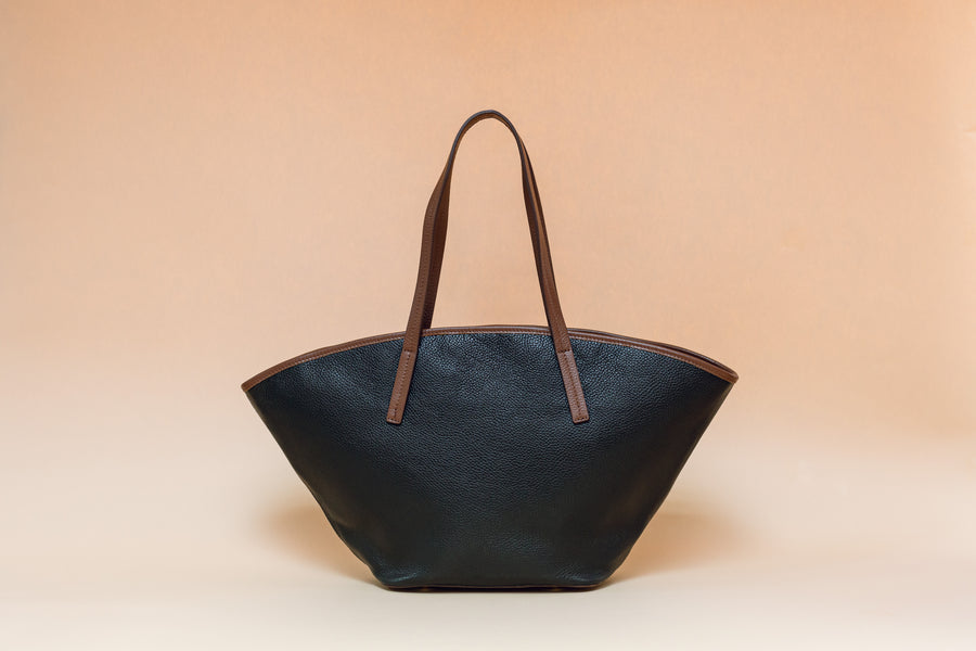 Capazo Piel Vanity Negro