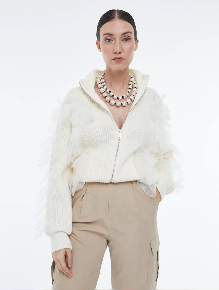 Chaqueta Punto Tull Beig