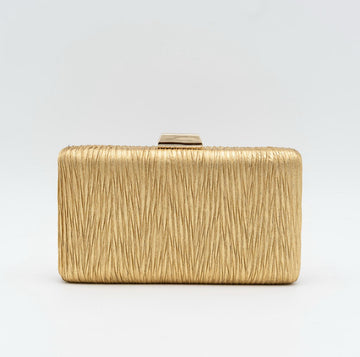 Clutch Plisado Oro