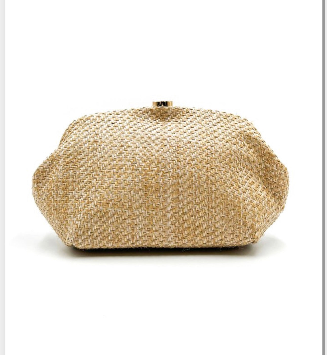 Bolso de Mano Trenzi Beig Oro