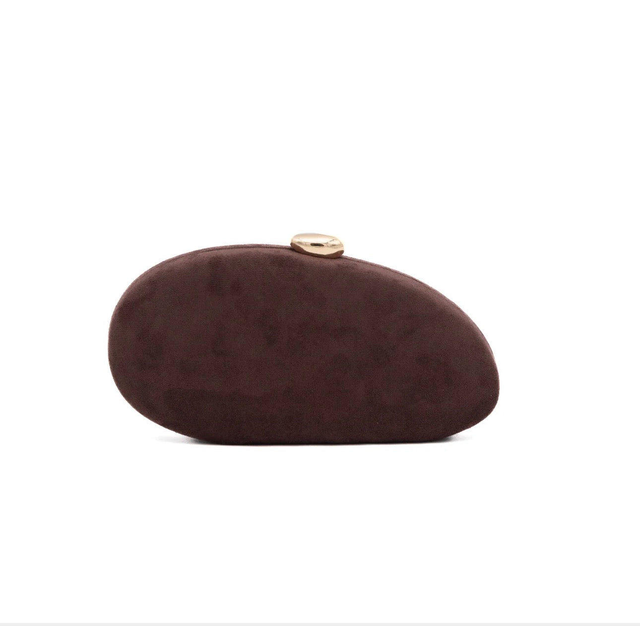 Clutch Ante Almendra Marrón